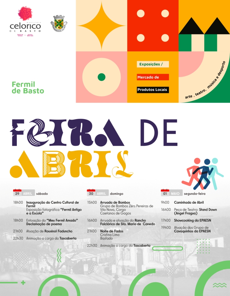 cartaz feira de abril