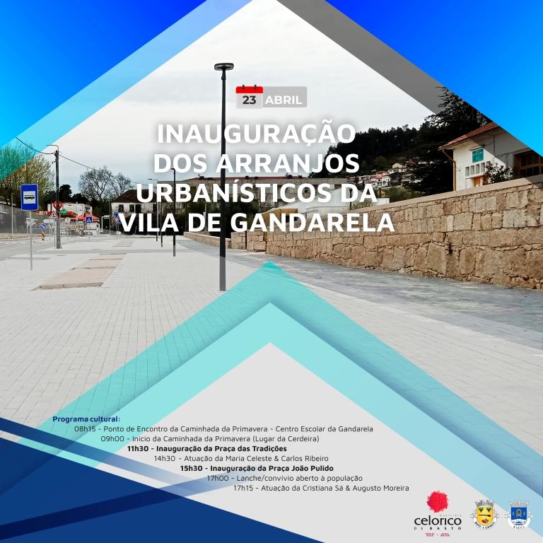 Cartaz da inauguração em Gandarela