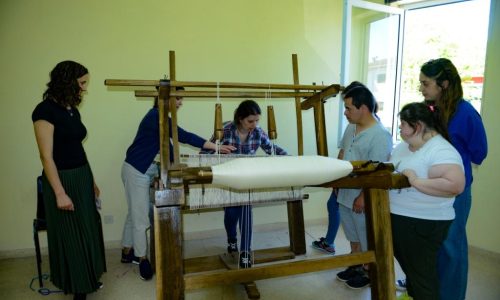 Imagem do atelier de tecelagem